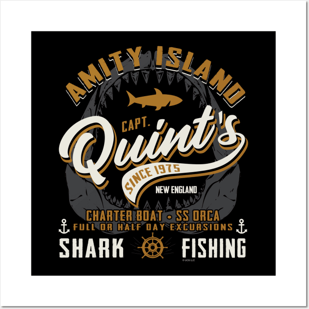 Quint's Shark Fishing Tours Wall Art by Alema Art